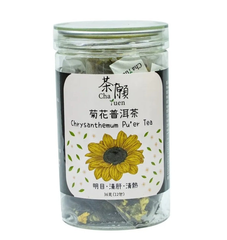 #T3716 菊花普洱茶 36克 (12包) Chrysanthemum Pu’er  Tea 36G