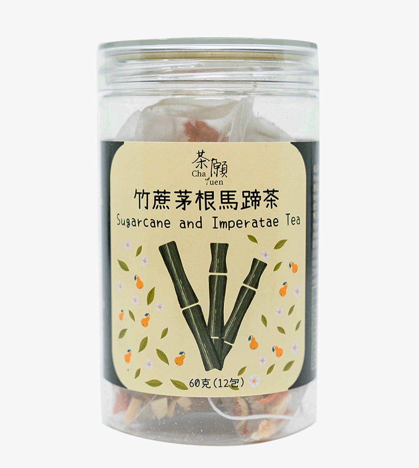 #T3726 竹蔗茅根馬蹄茶  60克 (12包) Sugarcane and Imperatae Tea 60g