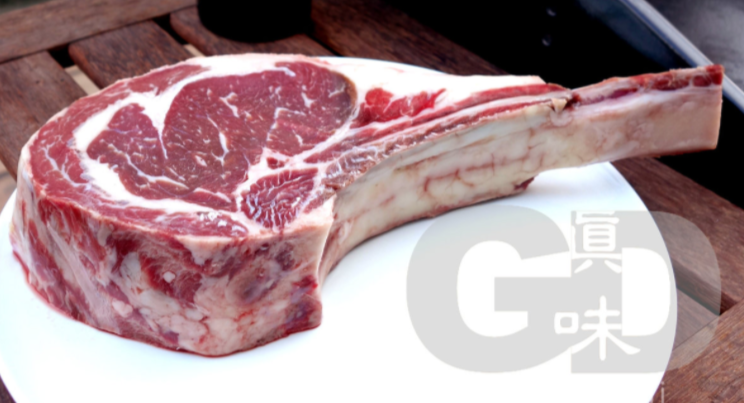 #5744 美國安格斯戰斧牛扒（斧頭扒）1kg US Angus Beef Tomahawk Steak